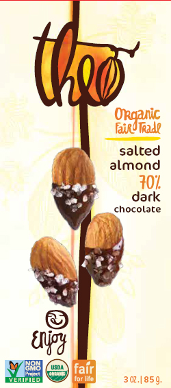 Theo Chocolate Issues Allergy Alert on Undeclared Milk in Salted Almond 70% Dark Chocolate